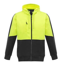 Syzmik Workwear Unisex Hi Vis Full Zip Hoodie ZT485 - City Workwear