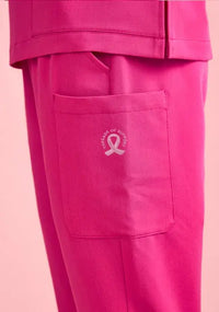 Biz Care Women's Pink Jogger Scrub Pant CSP241LL - City Workwear