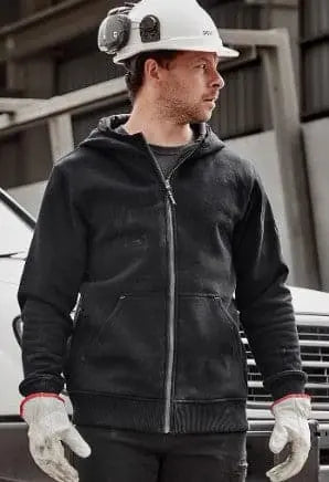 SYZMIK Men’s Unisex Zip Front Multi-Pocket Hoodie ZT468 - City Workwear
