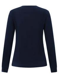 Women's Long Sleeve Premium Cotton Face Tee TS48