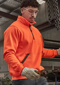Syzmik Workwear Unisex Streetworx Water Resistant 1/4 Zip Pullover ZT665 Syzmik