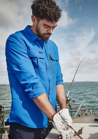 SYZMIK Men's Outdoor Long Sleeve Shirt ZW460  Metro Workwear