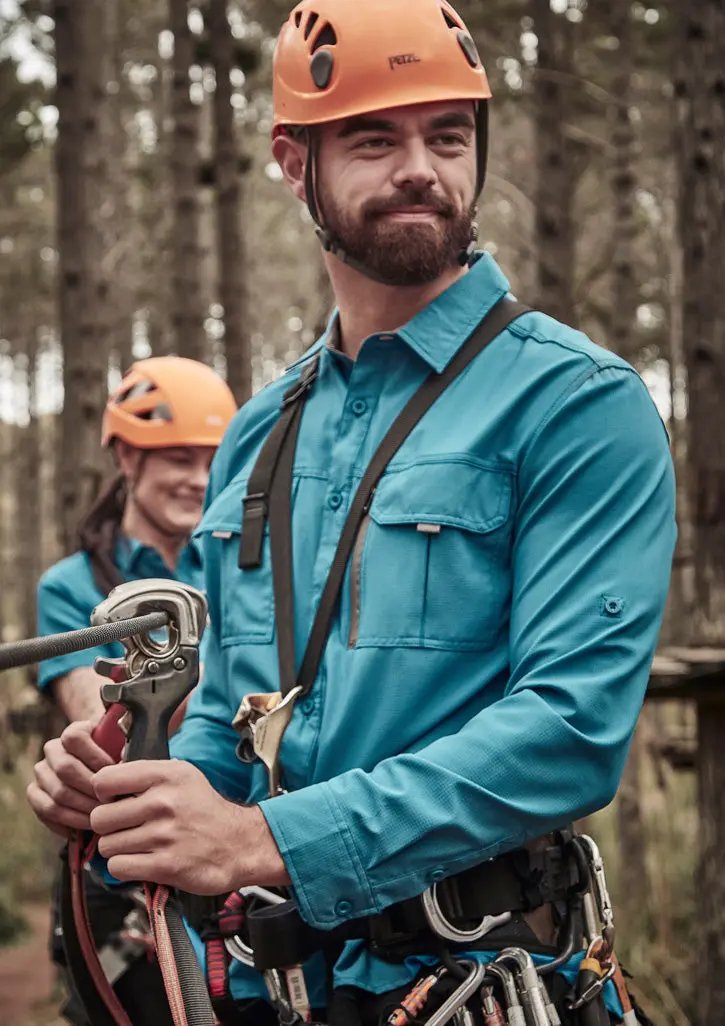 SYZMIK Men's Outdoor Long Sleeve Shirt ZW460  Metro Workwear