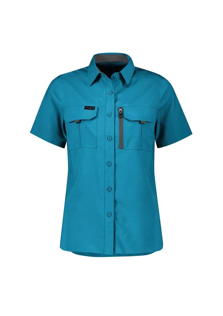 Syzmik Workwear Outdoor Women's Short Sleeve Shirt ZW765  Metro Workwear