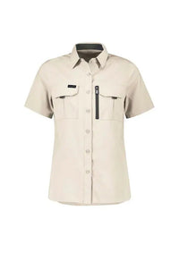 Syzmik Workwear Outdoor Women's Short Sleeve Shirt ZW765 Metro Workwear.