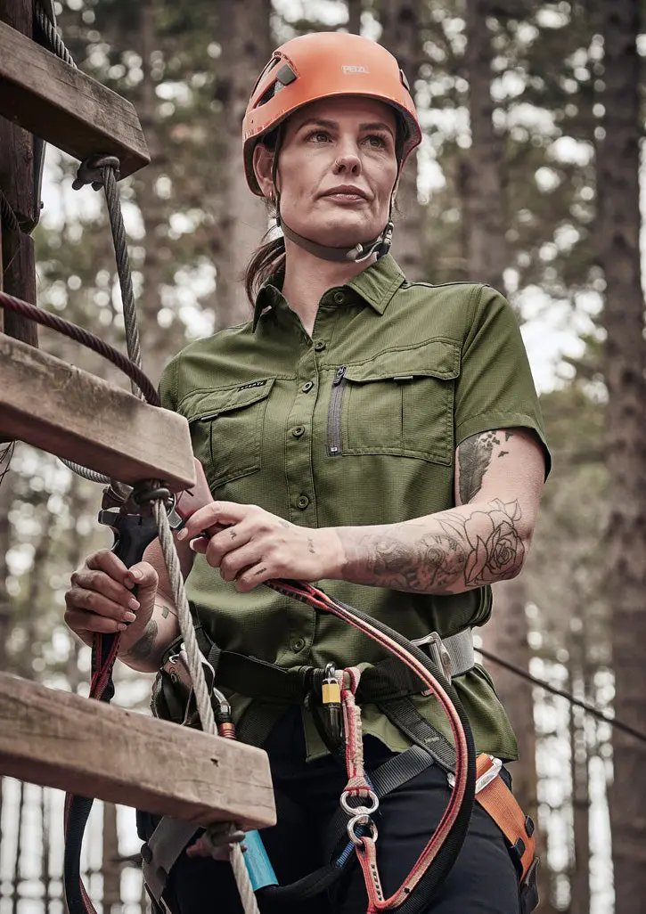 Syzmik Workwear Outdoor Women's Short Sleeve Shirt ZW765  Metro Workwear