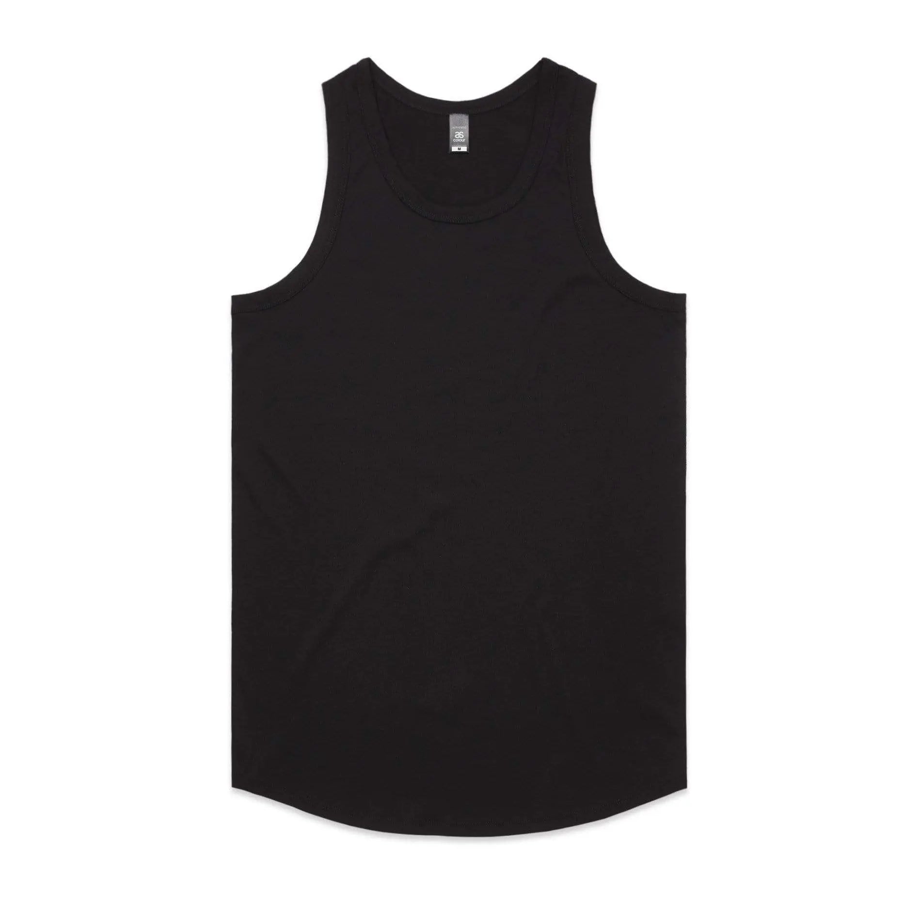 As Colour Men's authentic singlet 5004 Casual Wear As Colour BLACK SML 
