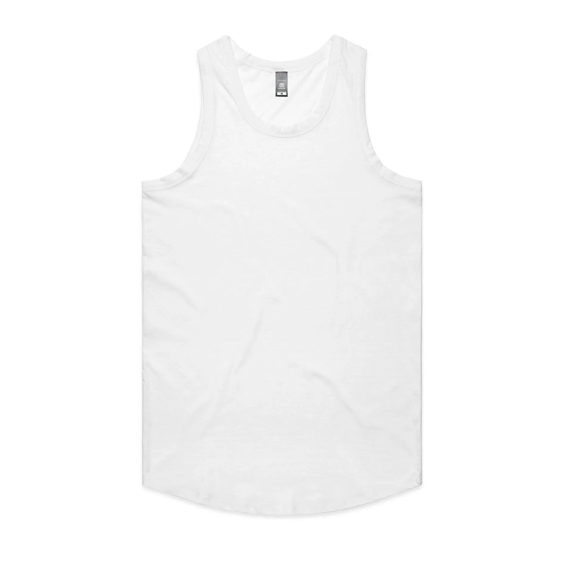 As Colour Men's authentic singlet 5004 Casual Wear As Colour WHITE SML 
