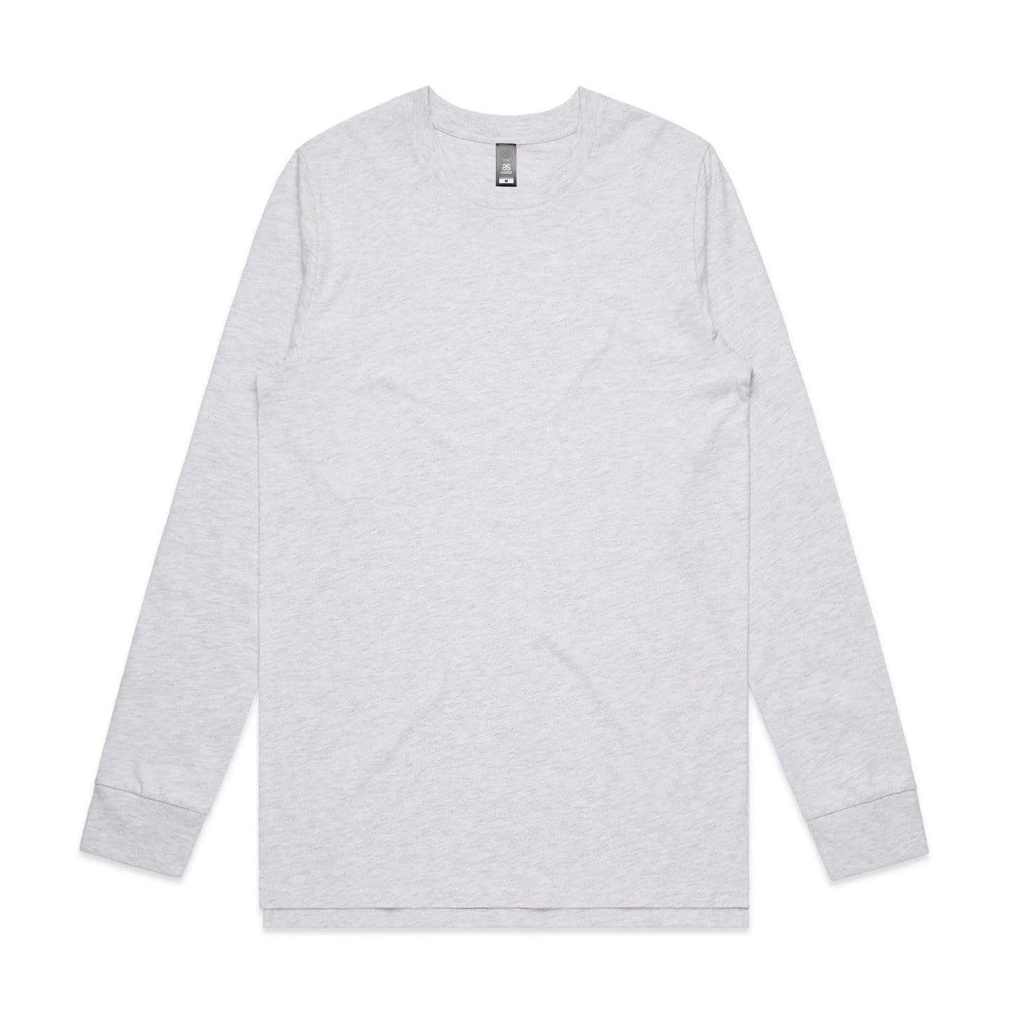 As Colour Men's base L/S tee 5029 Casual Wear As Colour ASH HEATHER SML 