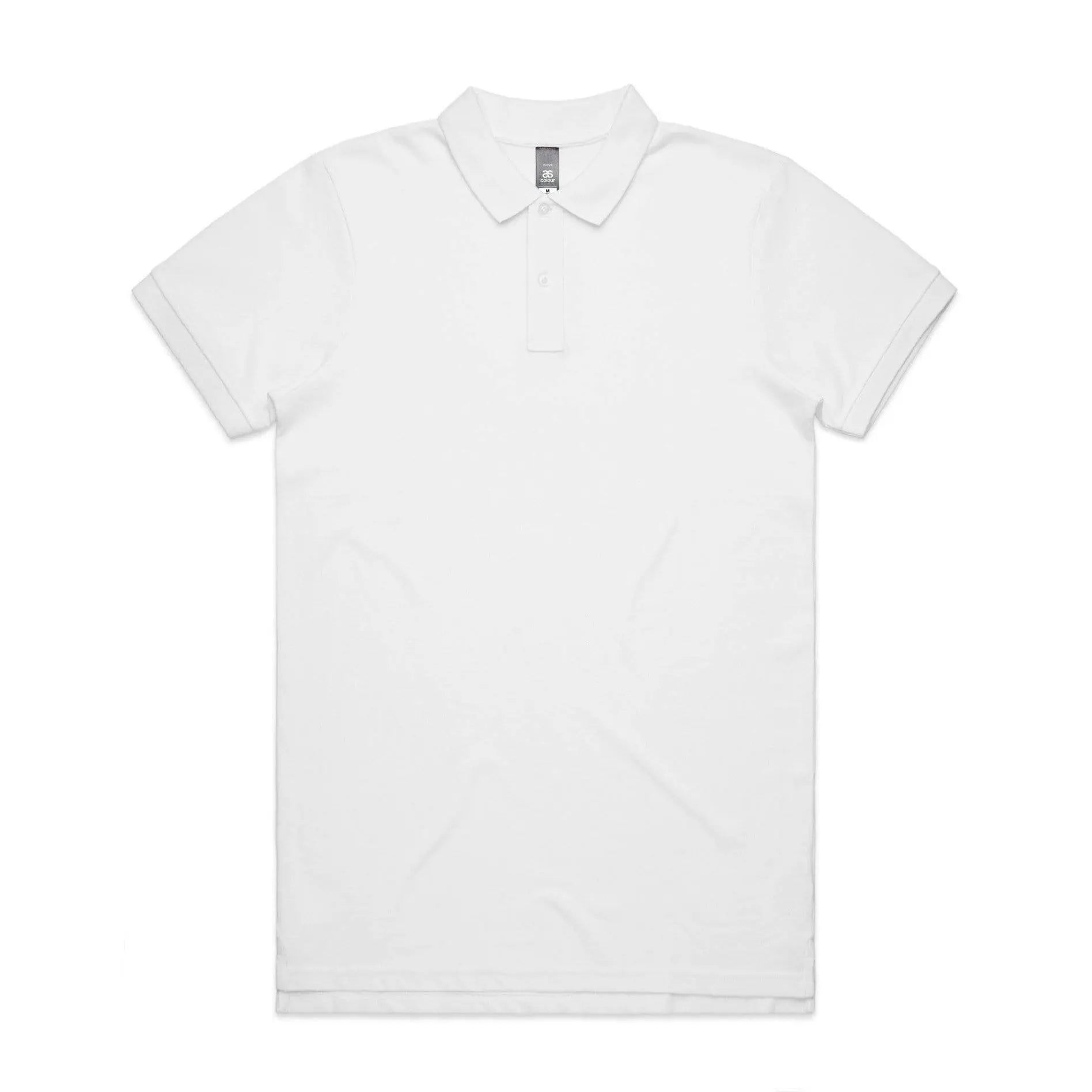 As Colour Men's pique polo 5411 Casual Wear As Colour WHITE SML 