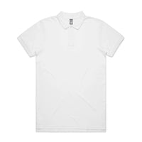 As Colour Men's pique polo 5411 Casual Wear As Colour WHITE SML 