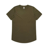 As Colour Women's drop tee 4052 Casual Wear As Colour ARMY XSM 