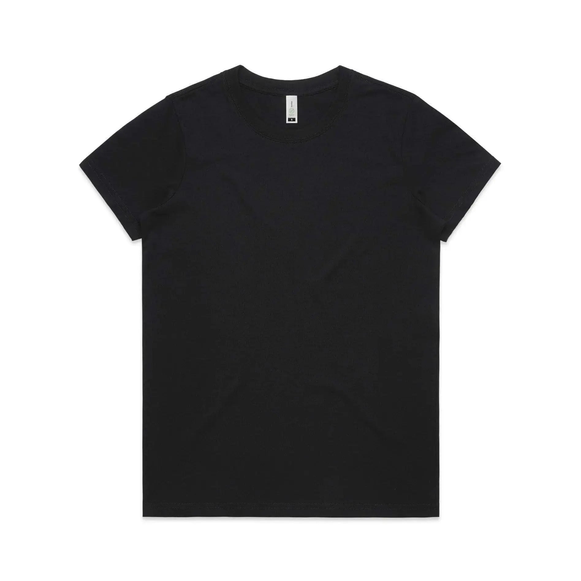 As Colour Women's maple organic tee 4001G Casual Wear As Colour BLACK XSM 