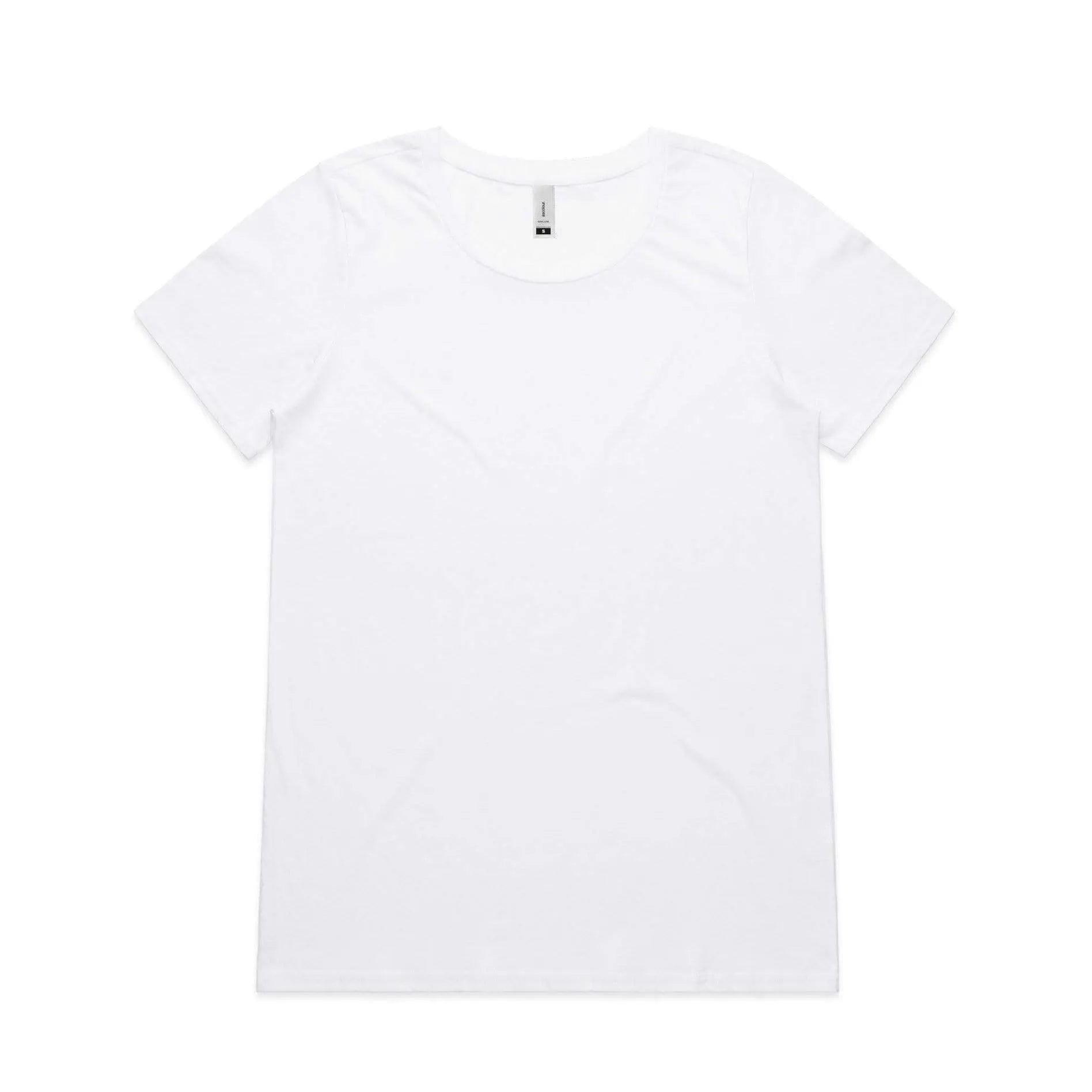 As Colour Women's shallow scoop tee 4011 Casual Wear As Colour WHITE XSM 