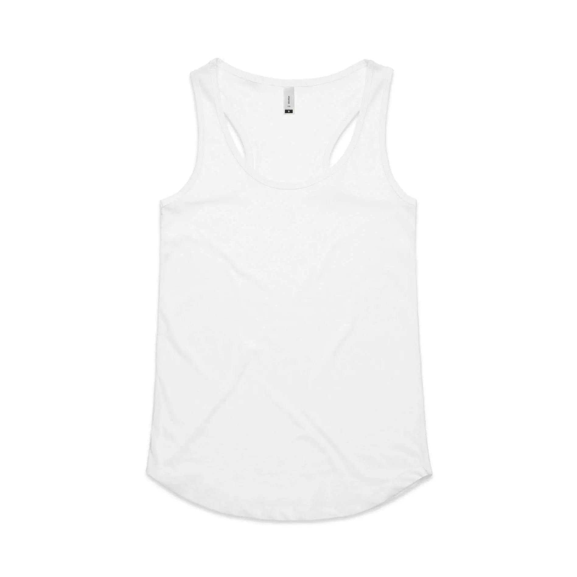 As Colour Women's yes racerback singlet 4045 Casual Wear As Colour WHITE XSM 