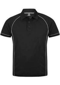 Aussie Pacific Men's Endeavour Work Polo Shirt 1310 Casual Wear Aussie Pacific Black/Silver S 
