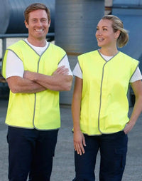 Hi-vis Safety Vest SW02 Work Wear Australian Industrial Wear   