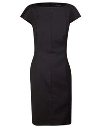 BENCHMARK Ladies’ Wool Blend Stretch Cap Sleeve Dress M9281 Metro Workwear.