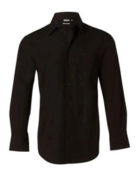 BENCHMARK Men's Cotton/Poly Stretch Long Sheeve Shirt M7020L Metro Workwear.