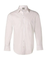 BENCHMARK Men's Cotton/Poly Stretch Long Sheeve Shirt M7020L Metro Workwear.