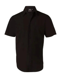BENCHMARK Men's Cotton/Poly Stretch Short Sleeve Shirt M7020S Metro Workwear.