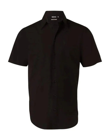 BENCHMARK Men's Cotton/Poly Stretch Short Sleeve Shirt M7020S Metro Workwear.