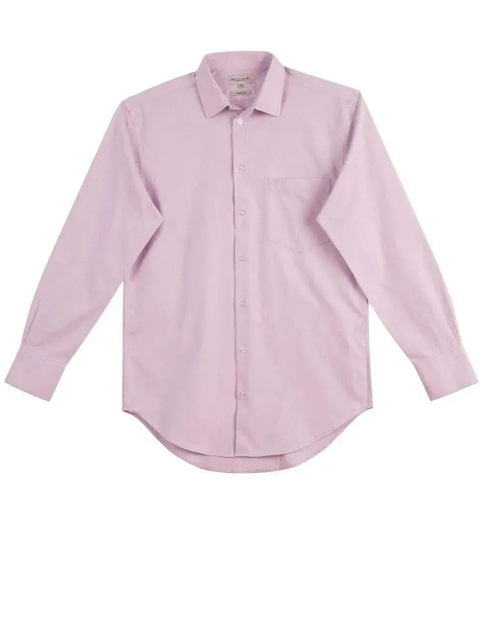BENCHMARK Men's CVC Oxford Long Sleeve Shirt M7040L Metro Workwear.
