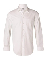 BENCHMARK Men's Self Stripe Long Sleeve Shirt M7100L Metro Workwear.
