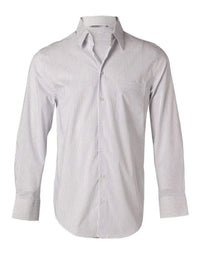 BENCHMARK Men's Ticking Stripe Short Sleeve Shirt M7200S Metro Workwear.