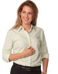 BENCHMARK Women's Balance Stripe 3/4 Sleeve Shirt M8233 Metro Workwear.