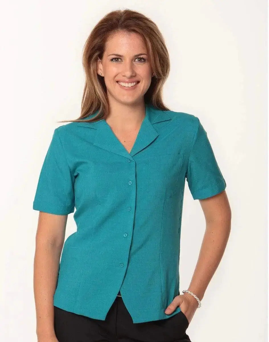 BENCHMARK Women's CoolDry Short Sleeve Overblouse M8614S Metro Workwear.