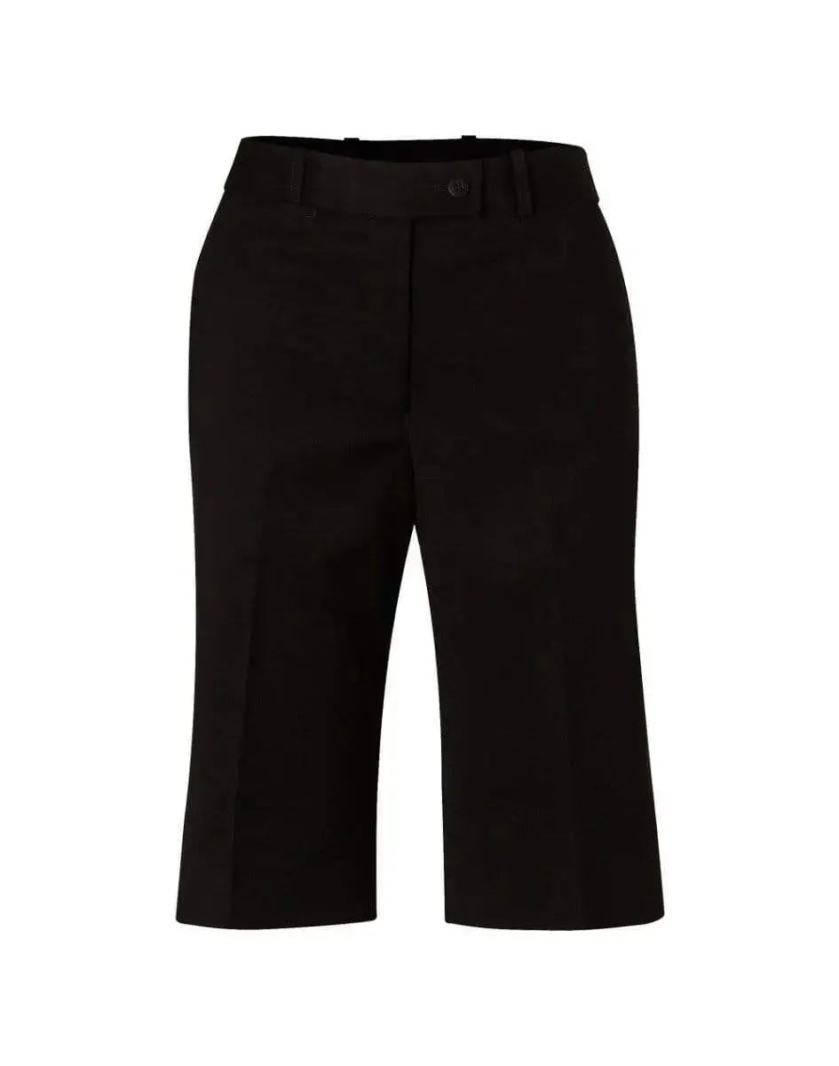 BENCHMARK Women's Poly/Viscose Stretch Knee Length Flexi Waist Shorts M9441 Metro Workwear.