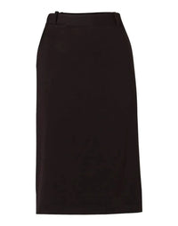 BENCHMARK Women's Poly/Viscose Stretch Twill Flexi Waist A-line Utility Lined Skirt M9478 Metro Workwear.