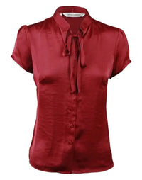 BENCHMARK Women's Tie Neck Blouse M8810 Metro Workwear.