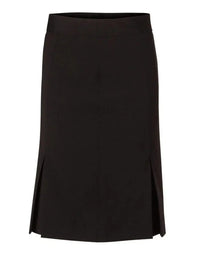 BENCHMARK Women's Wool Blend Strecth Pleated SKirt M9473 Metro Workwear.
