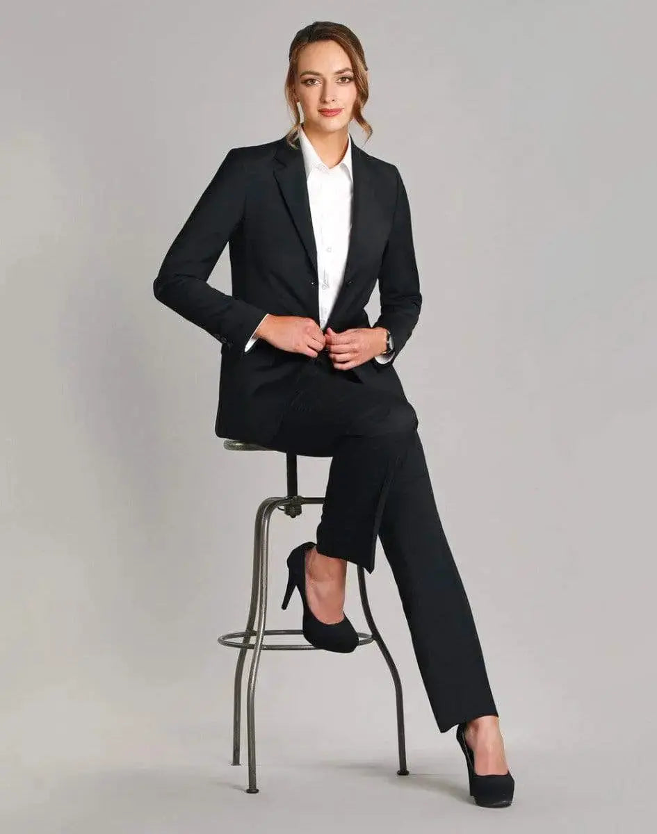 BENCHMARK Women's Wool Blend Stretch Mid Length Jacket M9200 Metro Workwear.