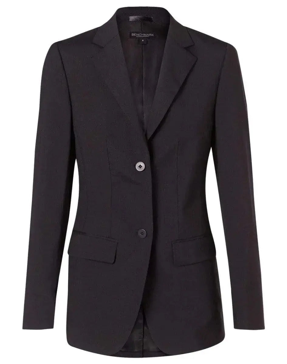 BENCHMARK Women's Wool Blend Stretch Mid Length Jacket M9200 Metro Workwear.