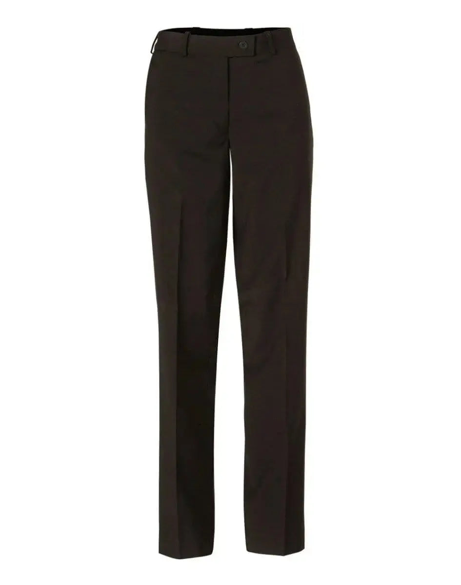 BENCHMARK Women's Wool Blend Stretch Slim Leg Flexi Waist Pants M9400 Metro Workwear.