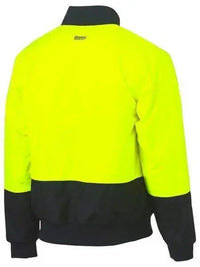 Bisley Two Tone Hi Vis Bomber Jacket BJ6730 Metro Workwear.