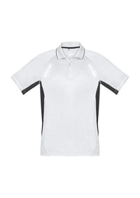 Biz Collection Casual Wear S / White/Black/Silver Biz Collection Renegade Mens Polo P700MS