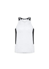 Biz Collection Casual Wear White/Black/Silver / XS Biz Collection Renegade Mens Singlet SG702M