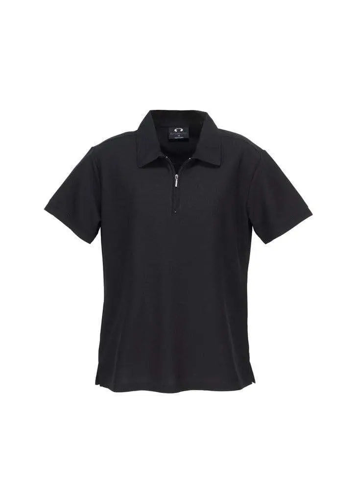 Biz Collection Women’s Micro Waffle Polo P3325 Casual Wear Biz Collection Black 10 