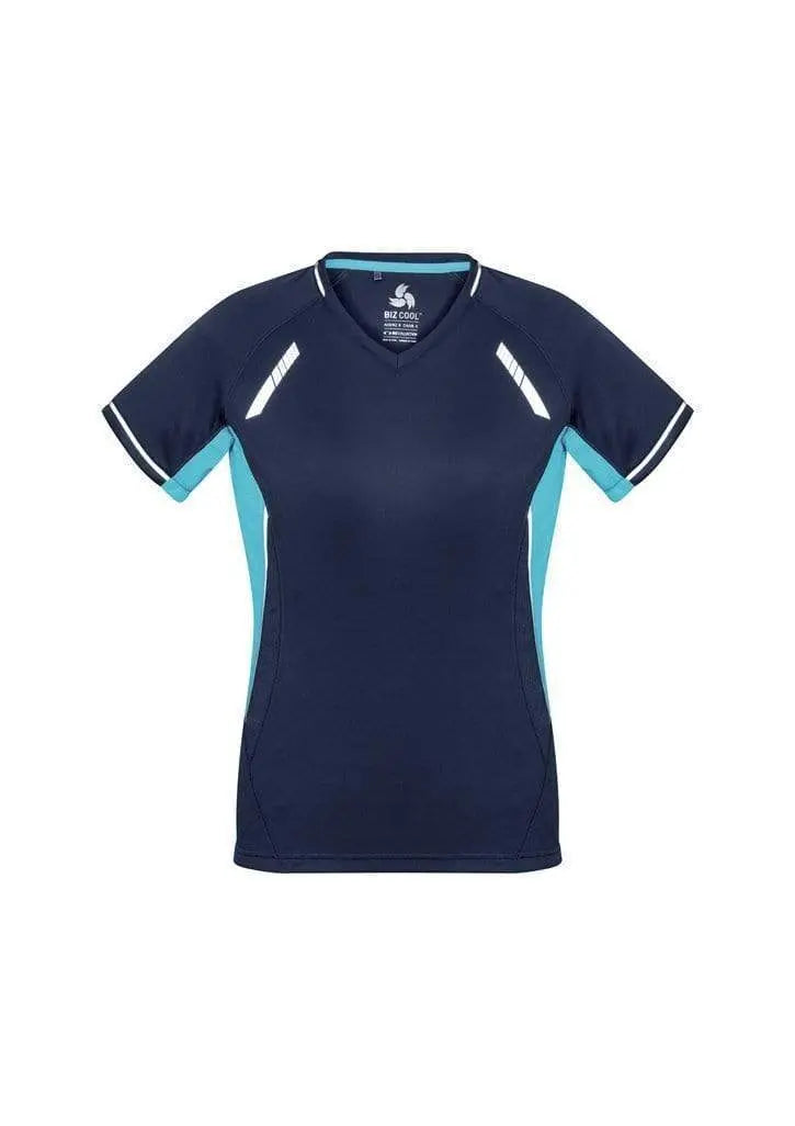 Biz Collection Casual Wear Navy/Sky/Silver / 6 Biz Collection Women’s Renegade Tee T701LS