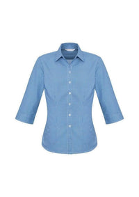 Biz Collection Corporate Wear French Blue / 6 Biz Collection Women’s Ellison 3/4 Sleeve Shirt S716lt