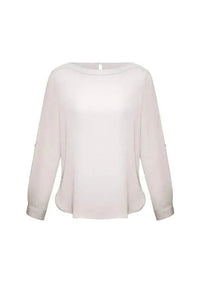 Biz Collection Corporate Wear Ivory / 6 Biz Collection Women’s Madison Boatneck Blouse S828ll