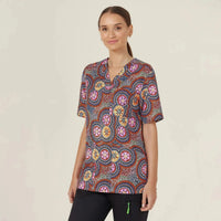 NNT Bush Tucker Indigenous Printed Unisex Scrub Top CATRGJ - Simply Scrubs Australia