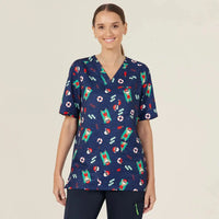 NNT Women's Christmas Scrub Top CATUXV  