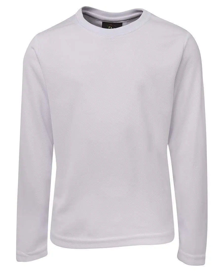 Jb's Wear Casual Wear White / 4 JB'S Kid’s & Adult’s L/S Poly Tee 7PLFT