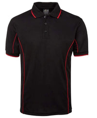 Jb's Wear Casual Wear Black/Red / S JB'S Short Sleeve Piping Polo 7PIP