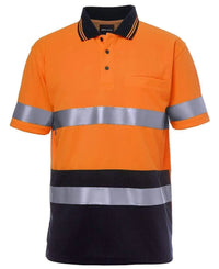 Jb's Wear Work Wear Orange/Navy / XS JB'S Hi-Vis Short Sleeve Traditional Polo 6HVST